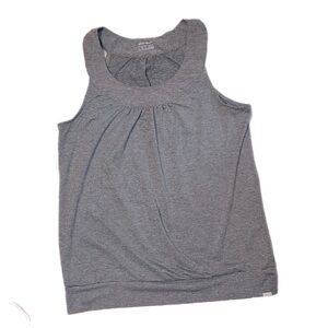 Eddie Bauer size large women’s grey striped tank top